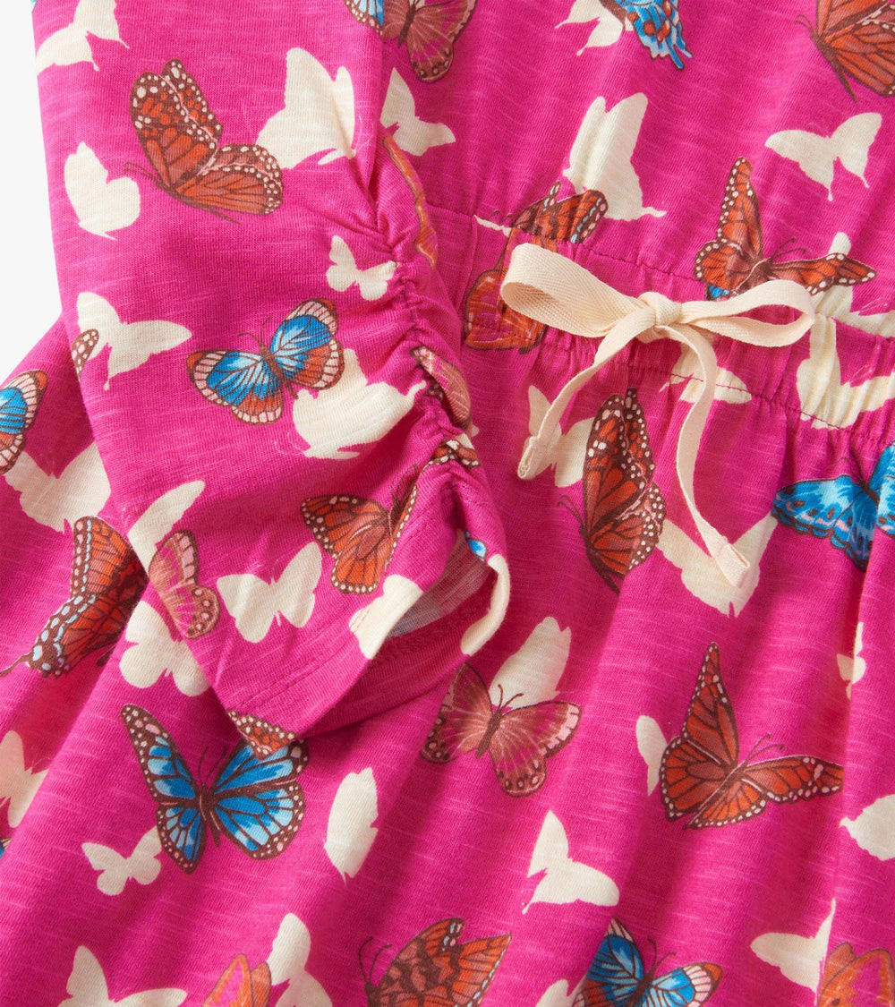 Hatley Girls Pop Out Butterflies Cinched Waist Dress