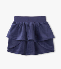 Hatley Girls Patriot Blue Velour Skirt