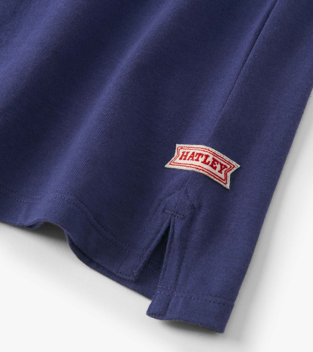 Hatley Boys Blue Stripes Rugby Polo