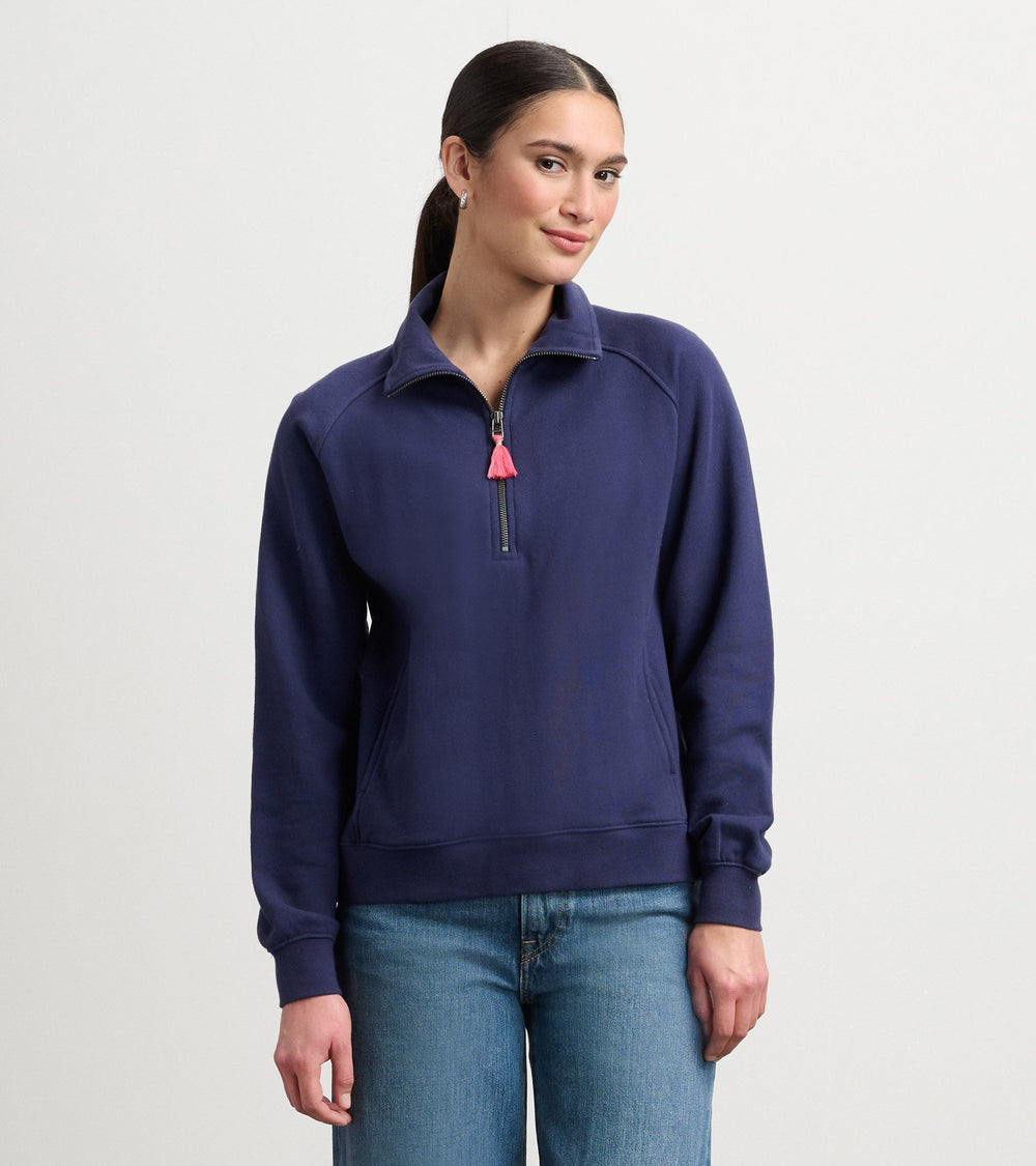 Hatley Mock Neck Pullover - Patriot Blue