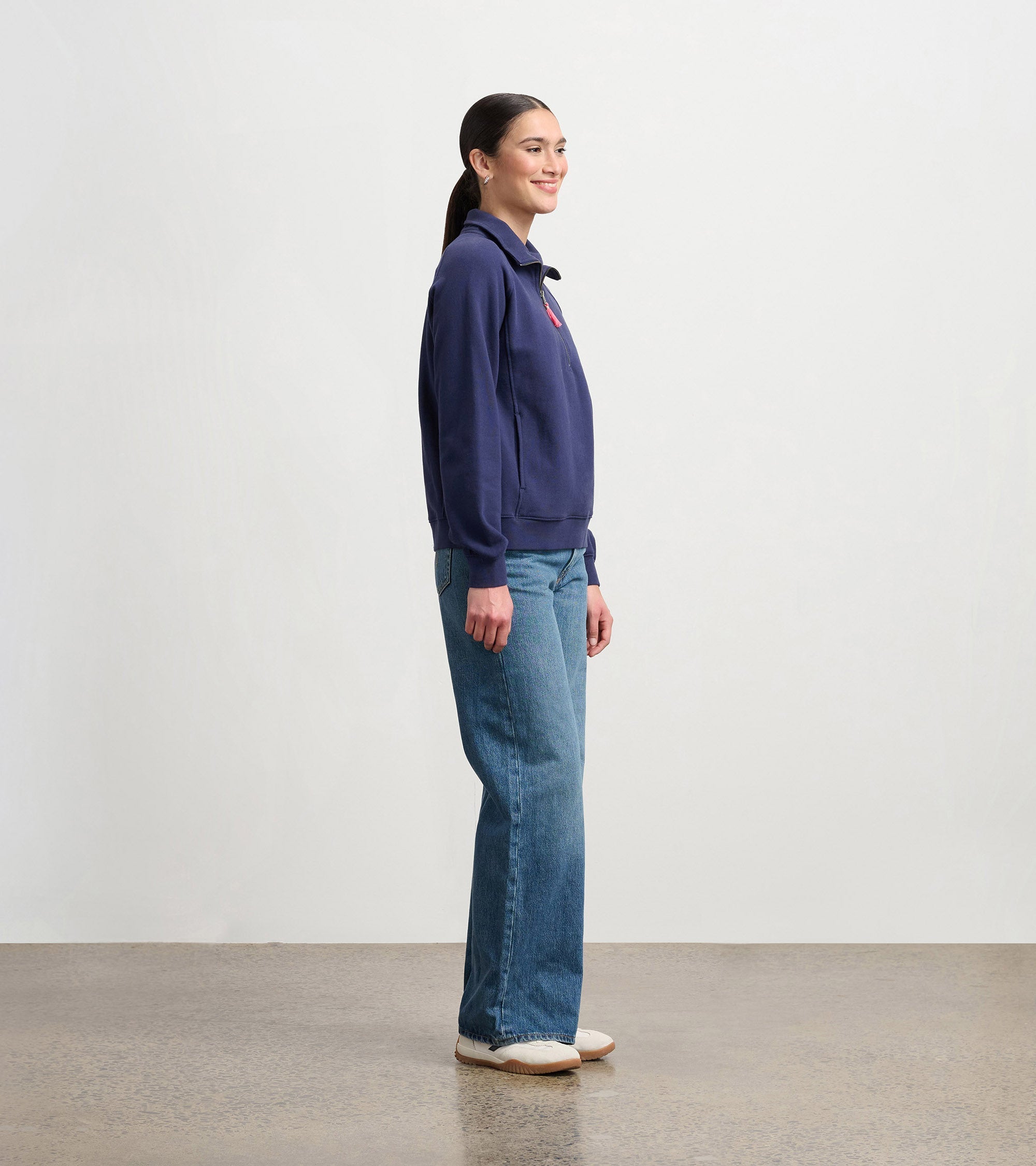 Hatley Mock Neck Pullover - Patriot Blue