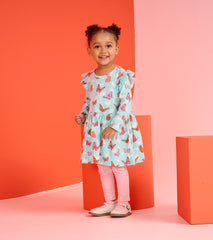 Hatley Baby & Toddler Girls Butterfly Ruffle Dress and Legging Set