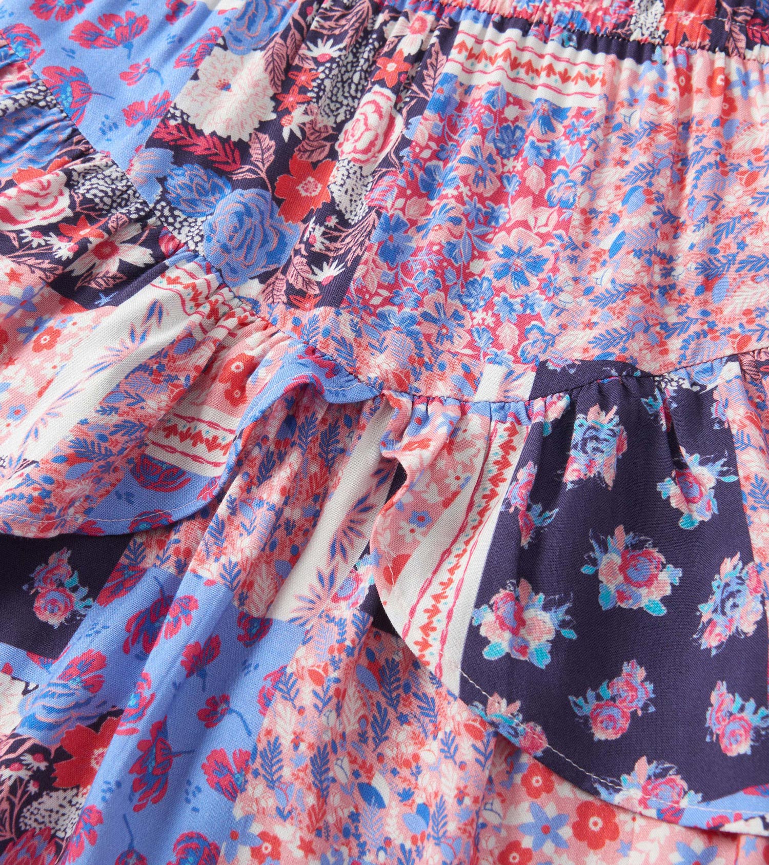 Hatley Girls Patchwork Floral Flounce Dress