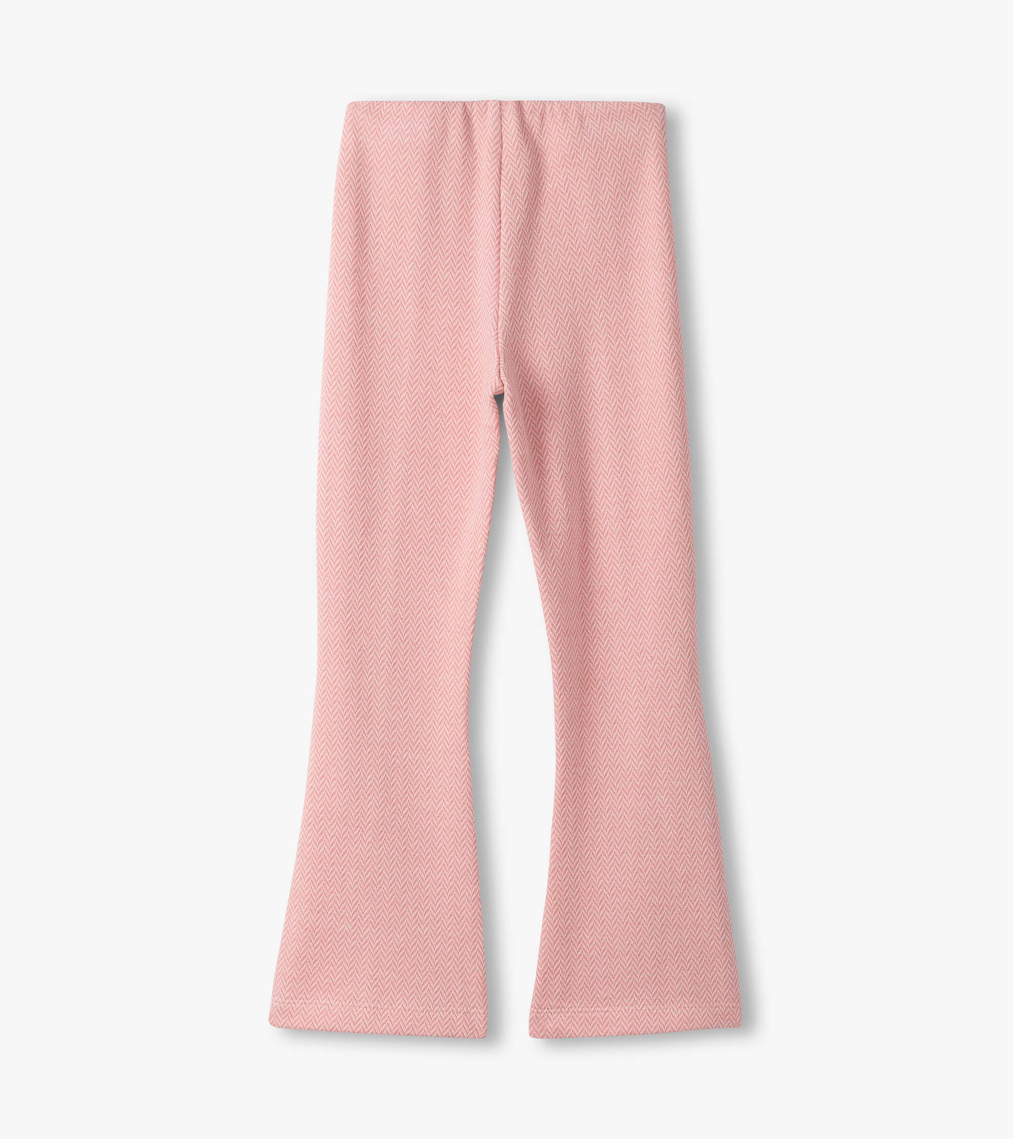 Hatley Girls Flamingo Pink Herringbone Bell Bottoms