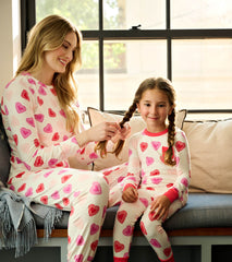 Hatley Women's Cut Out Hearts Pajama Set