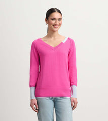 Hatley Cary Sweater - Pink Lagoon