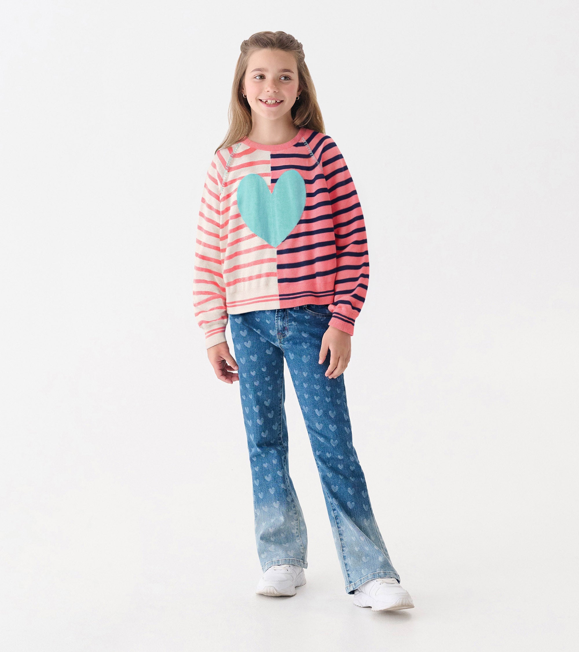Hatley Girls Mixed Stripes Sweater