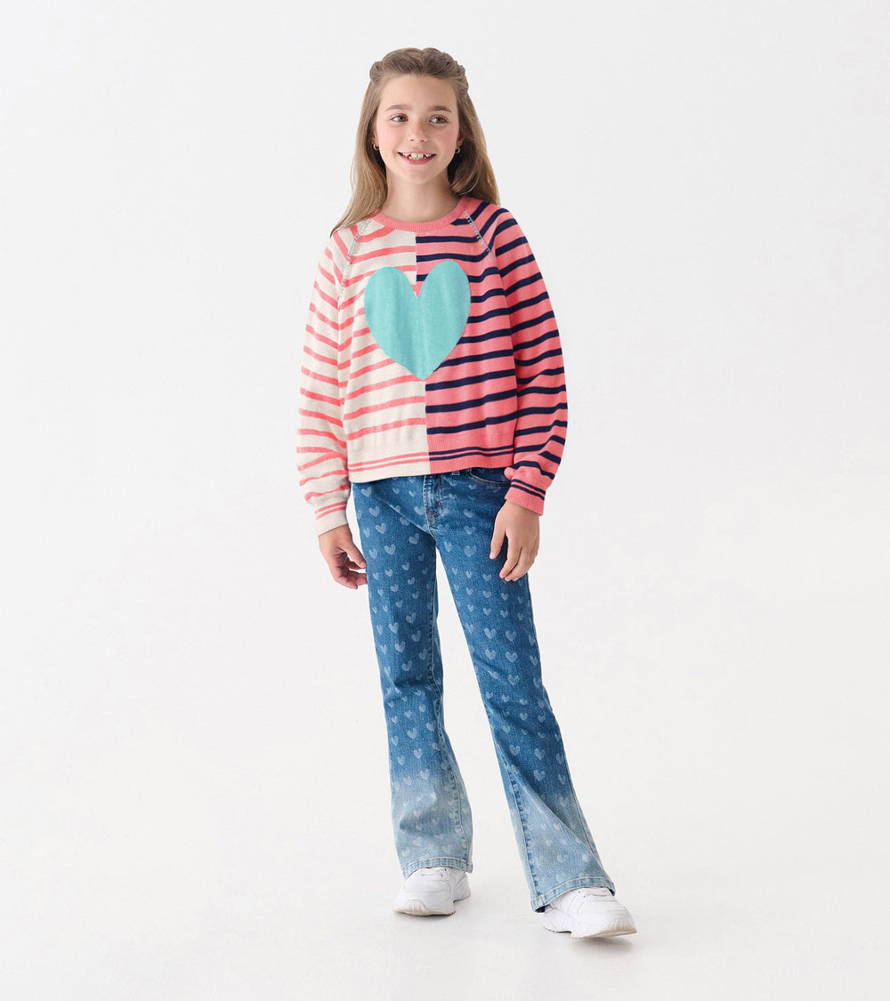 Hatley Girls Mixed Stripes Sweater