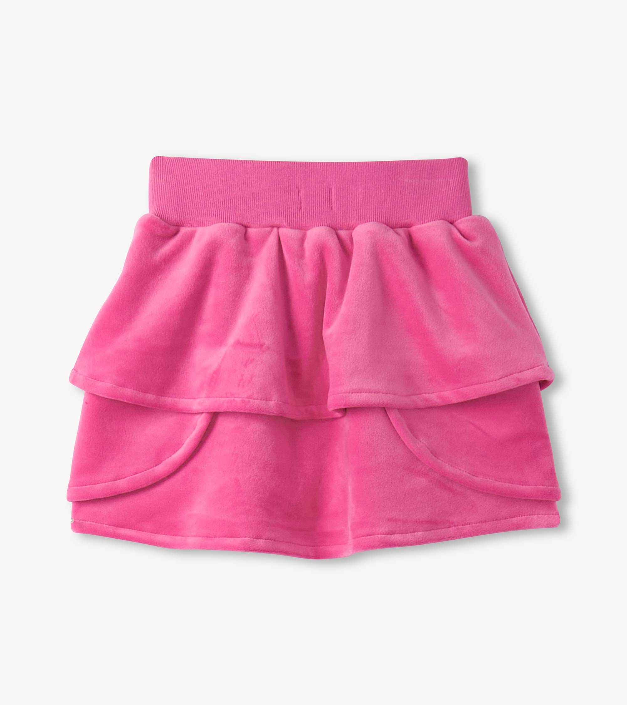 Hatley Girls Raspberry Rose Velour Skirt