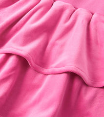 Hatley Girls Raspberry Rose Velour Skirt