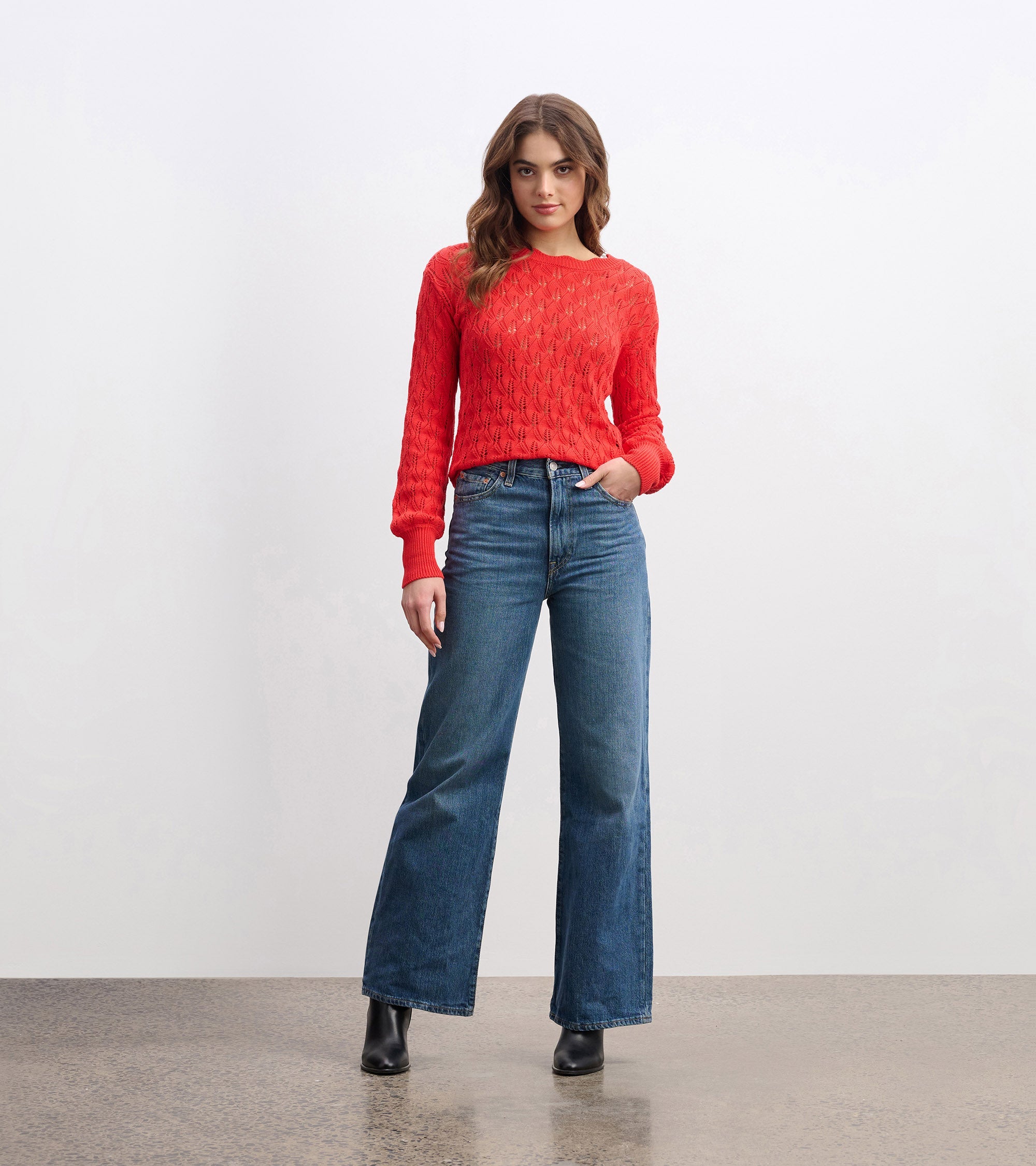 Hatley Iris Sweater - Ruby Red