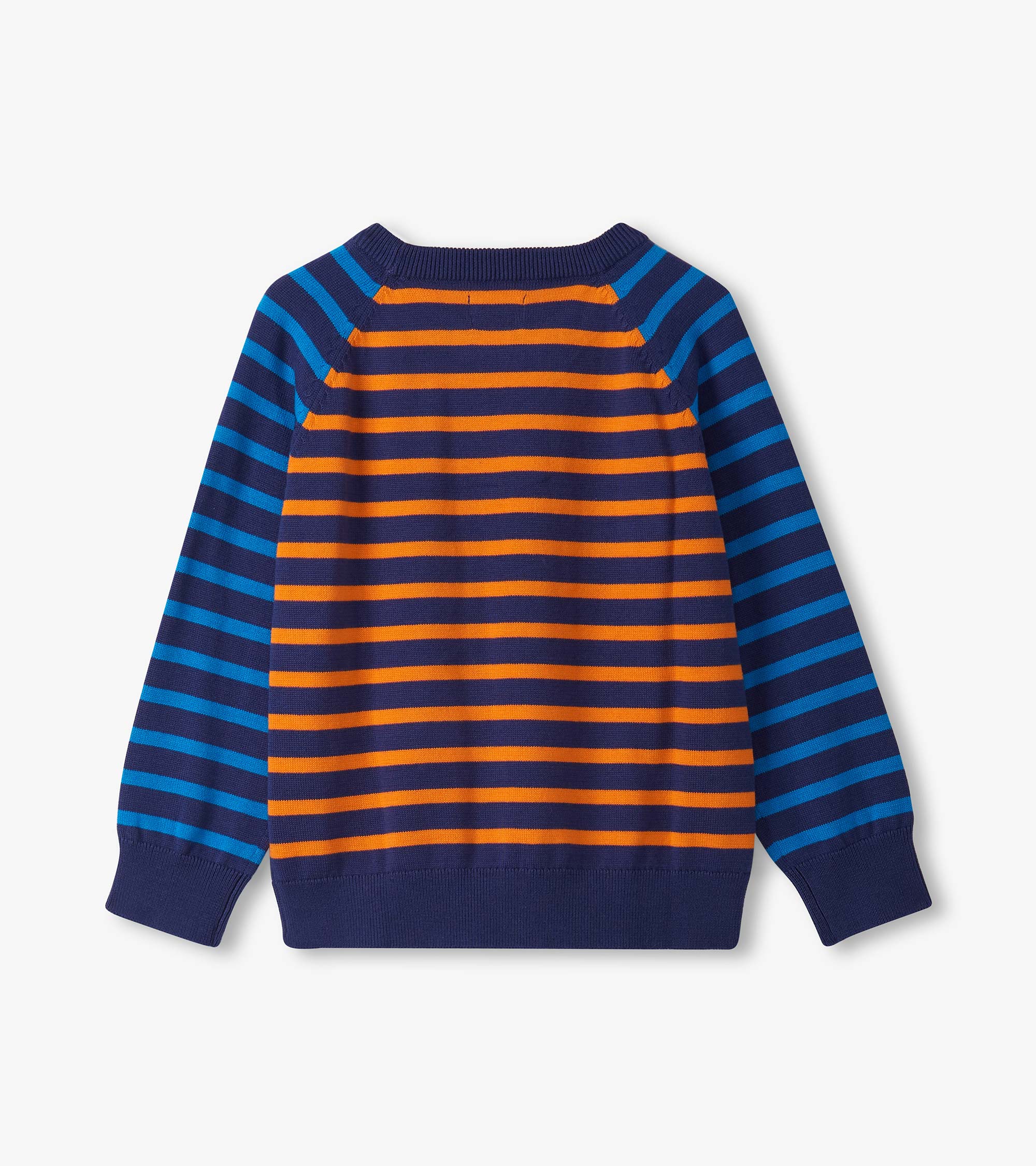 Hatley Boys Dino Mixed Stripes Raglan Sweater