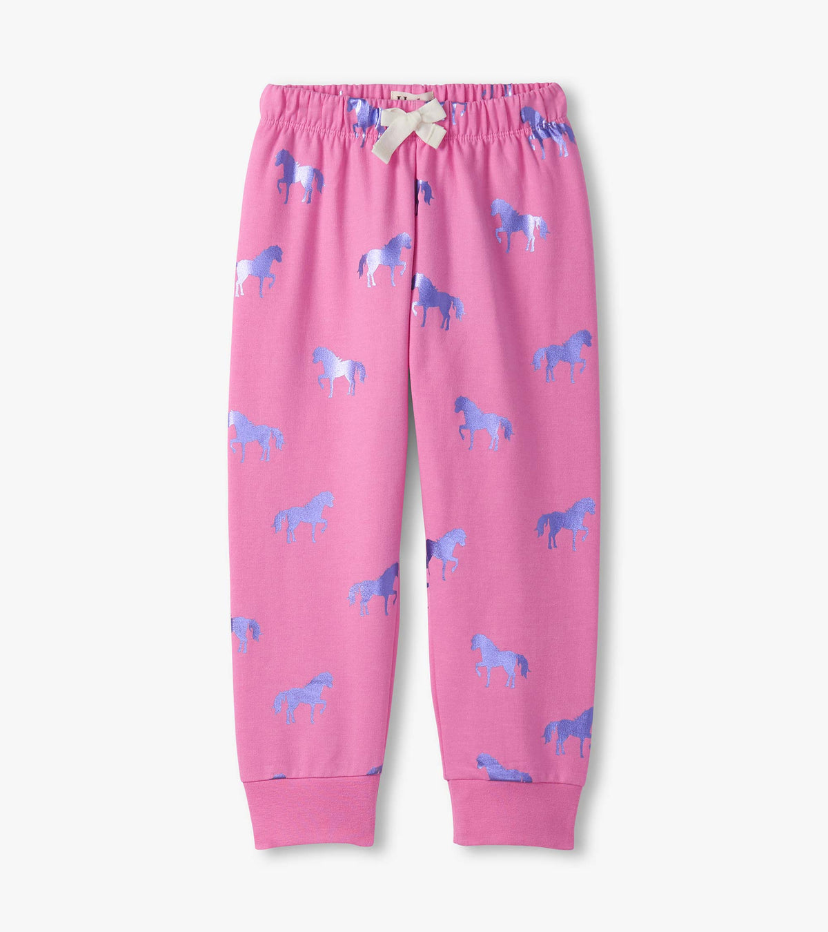 Hatley Girls Shimmer Horses Cuffed Track Pants