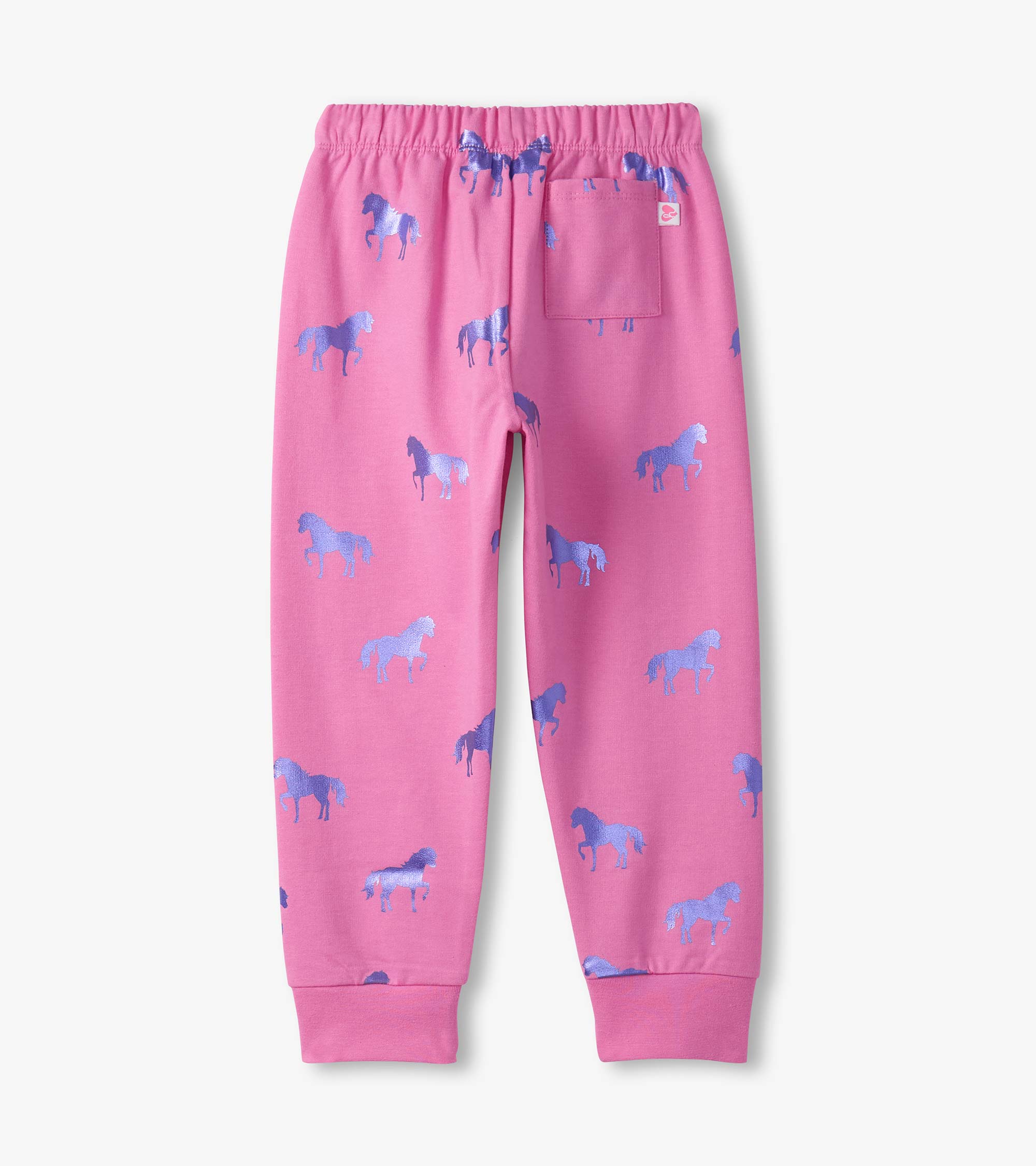 Hatley Girls Shimmer Horses Cuffed Track Pants