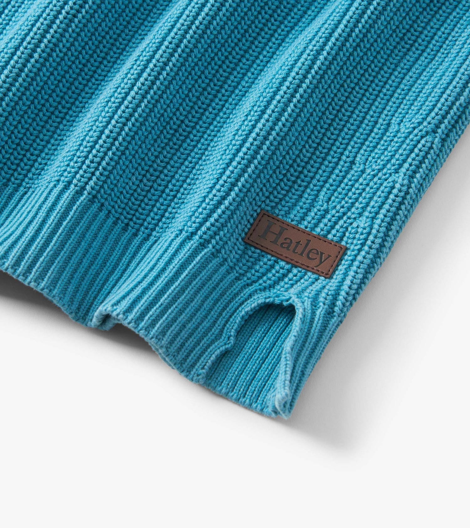 Hatley Boys Teal Button Neck Sweater