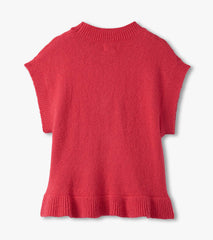 Hatley Girls Red Everywhere Sweater Vest