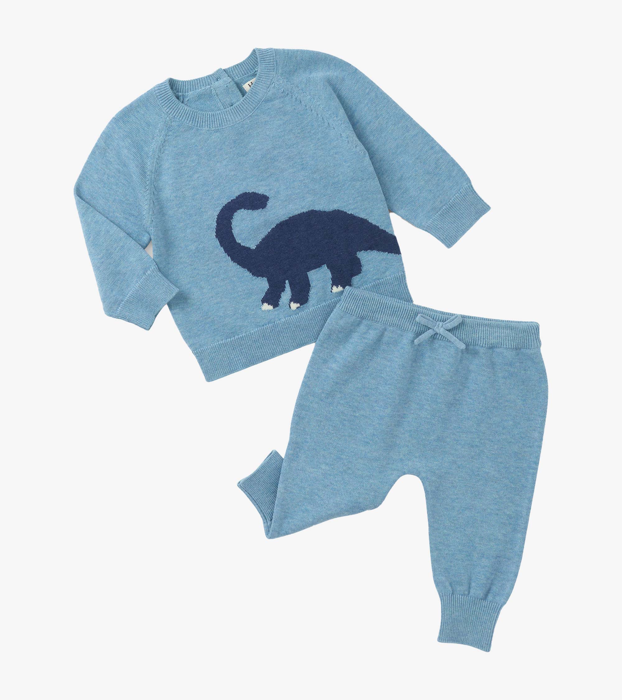 Hatley Baby Boys Dinosaur Pull On Sweater Set