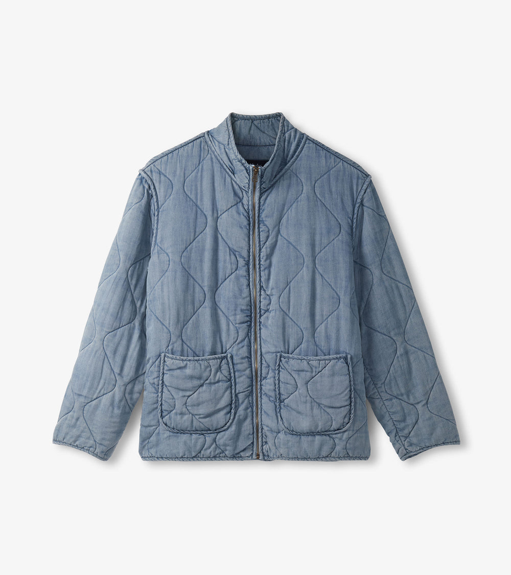 Hatley Quilted Tencel Jacket - Washed Blue