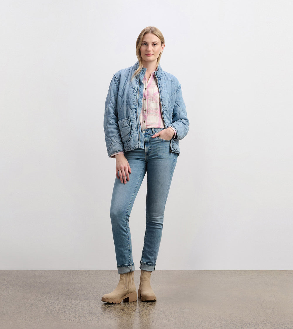 Hatley Quilted Tencel Jacket - Washed Blue