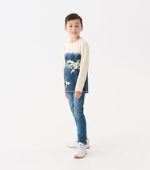 Hatley Boys Shark Bones Glow in the Dark Long Sleeve Graphic Tee