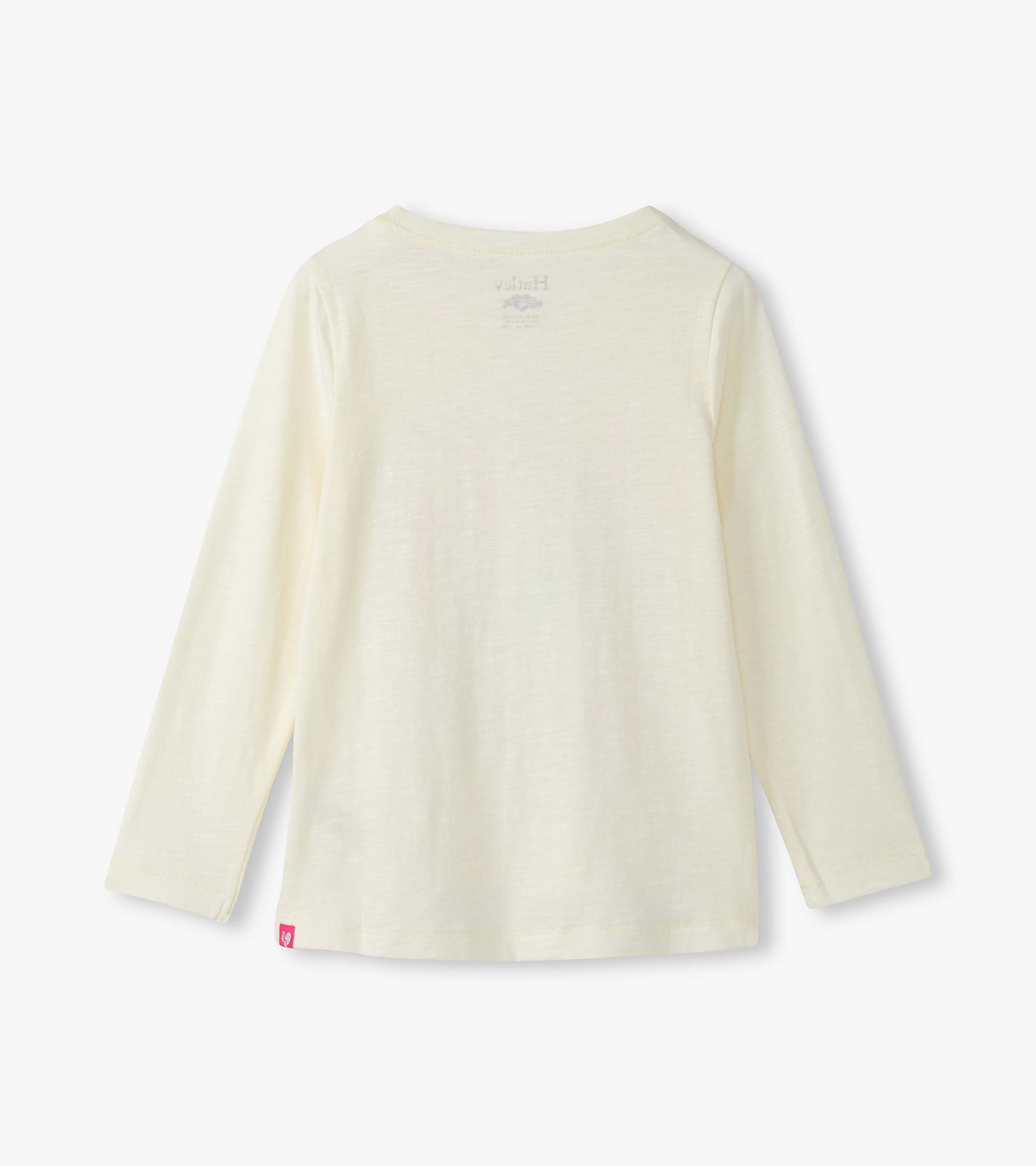 Hatley Girls Feathers Long Sleeve Graphic Tee