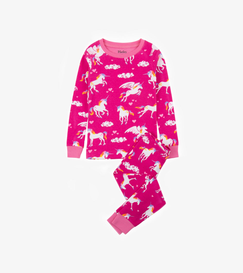 Hatley Rainbow Unicorns Pajama Set