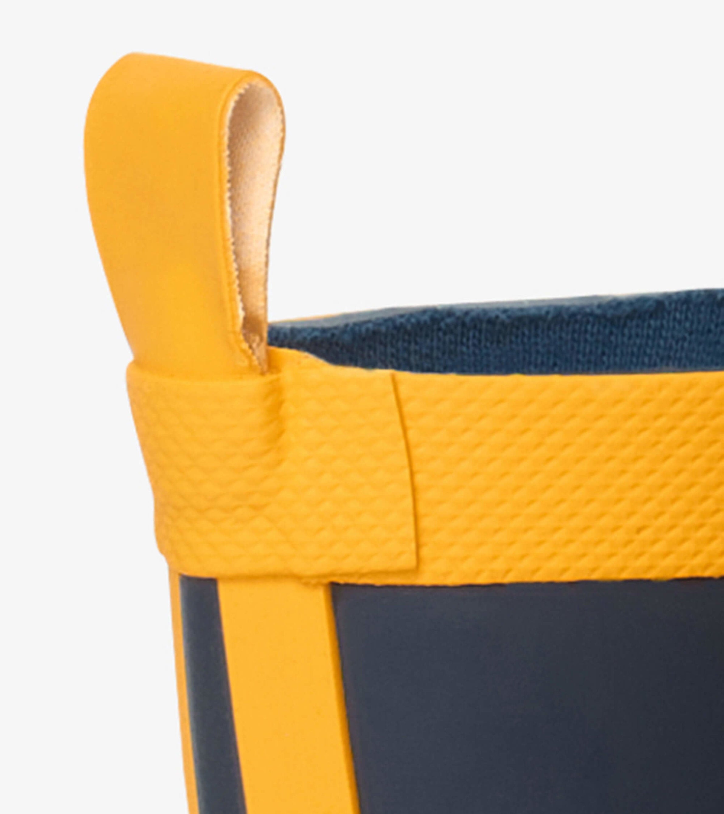 Hatley Kids Navy & Yellow Matte Rain Boots