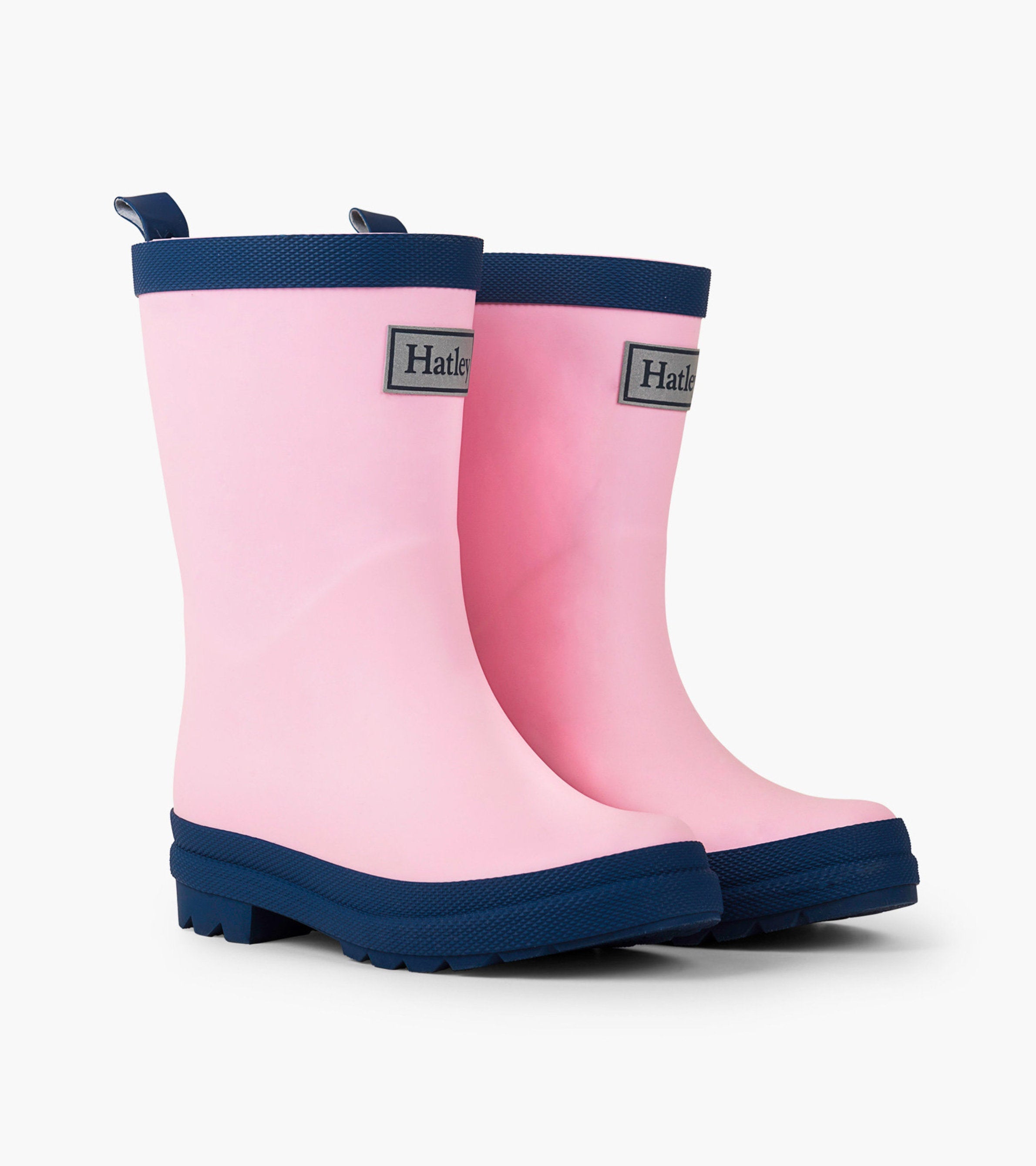 Hatley Kids Pink & Navy Matte Rain Boots