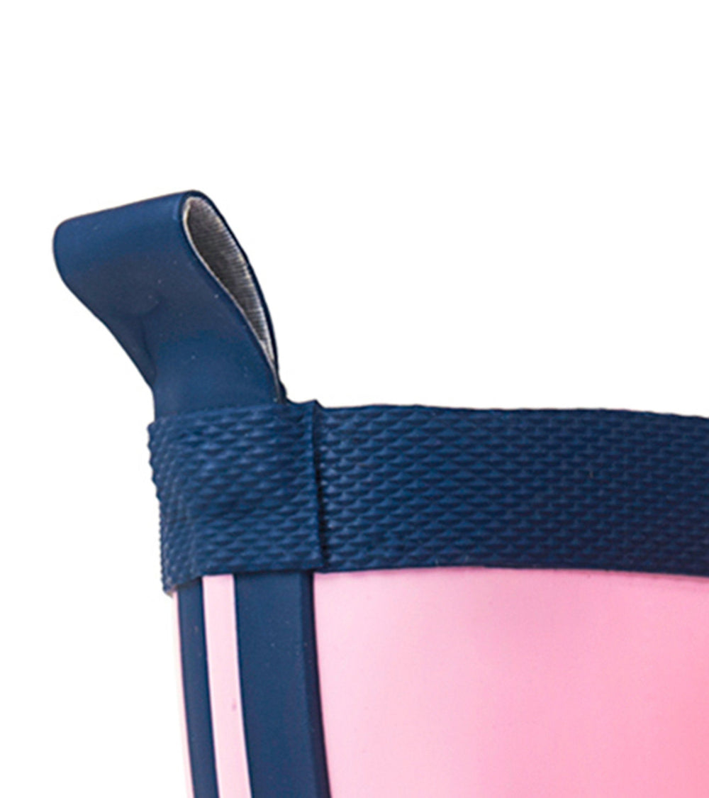Hatley Kids Pink & Navy Matte Rain Boots