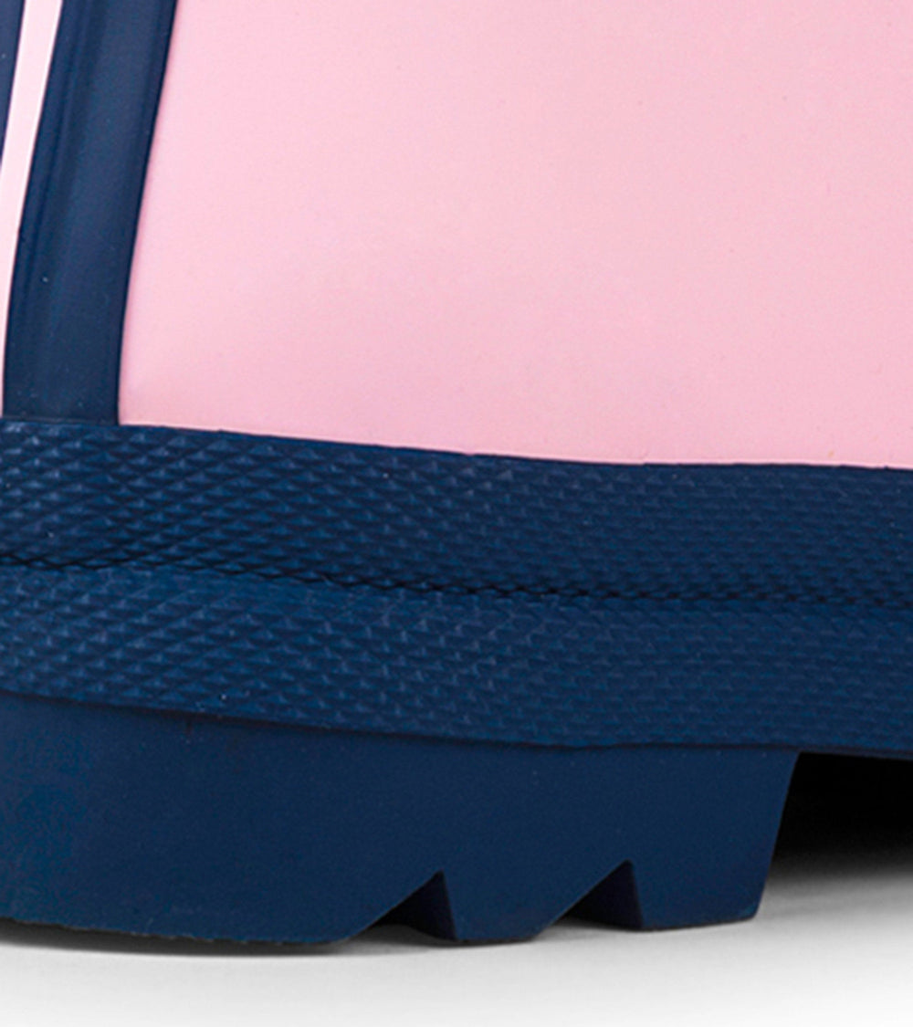 Hatley Kids Pink & Navy Matte Rain Boots