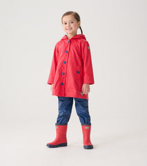 Hatley Kids Red & Navy Matte Rain Boots