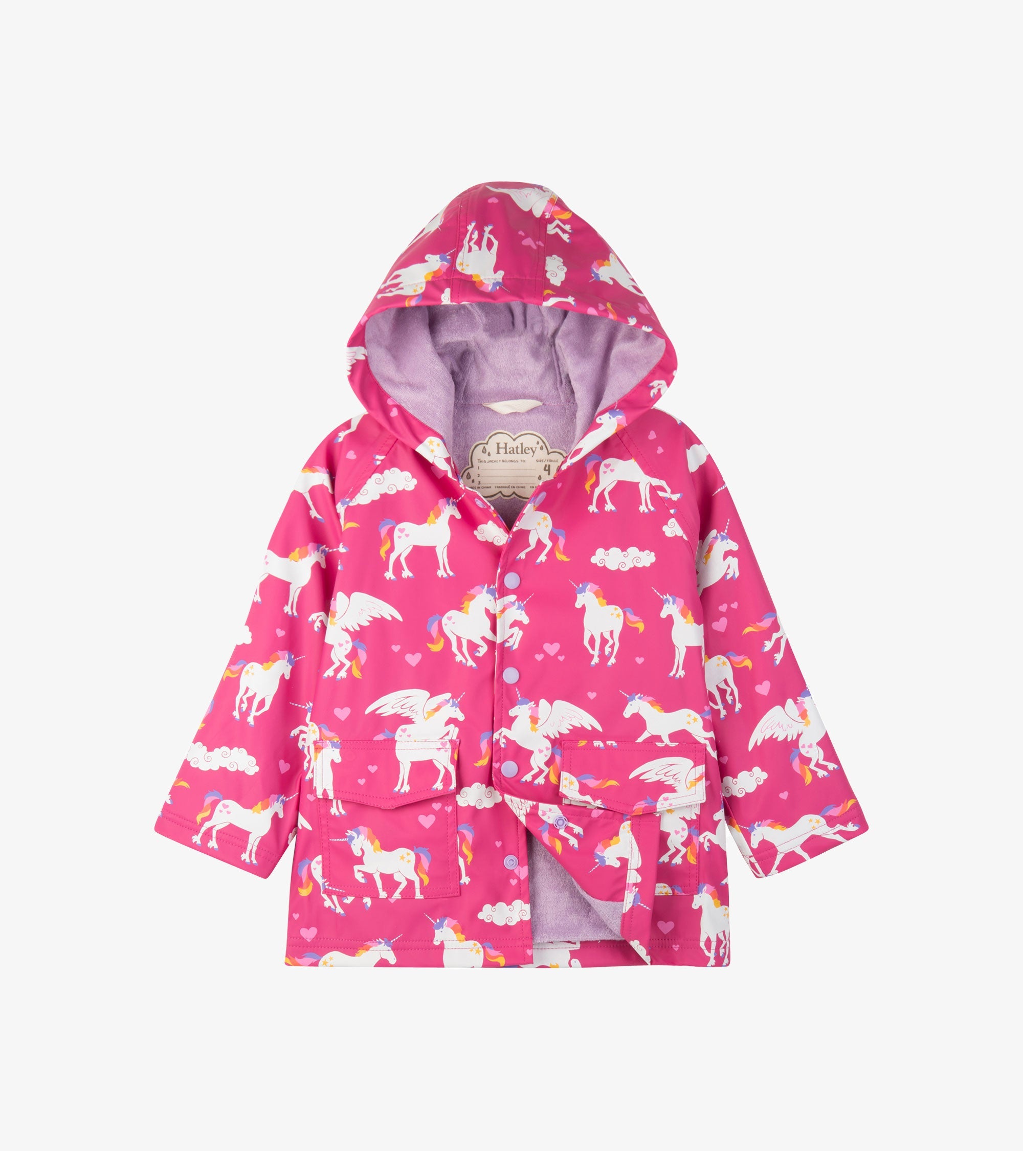 Hatley Rainbow Unicorns Raincoat