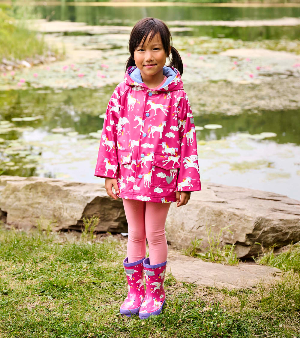 Hatley Rainbow Unicorns Raincoat