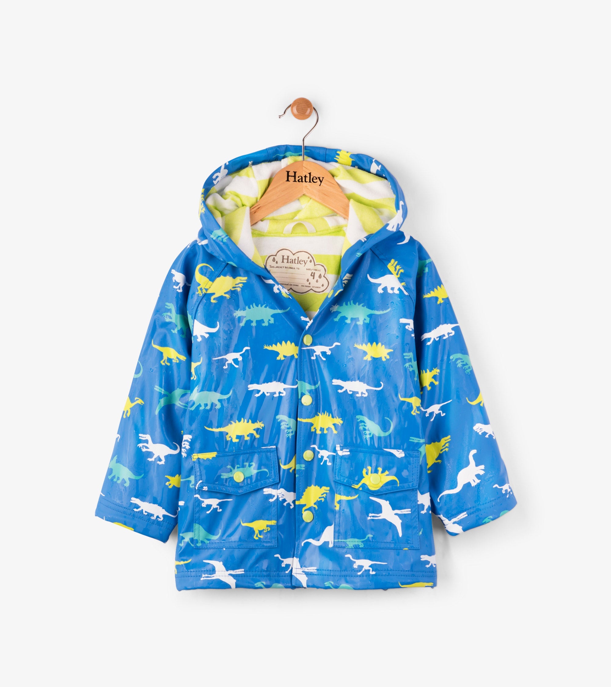 Hatley Color Changing Dinosaur Ménagerie Raincoat