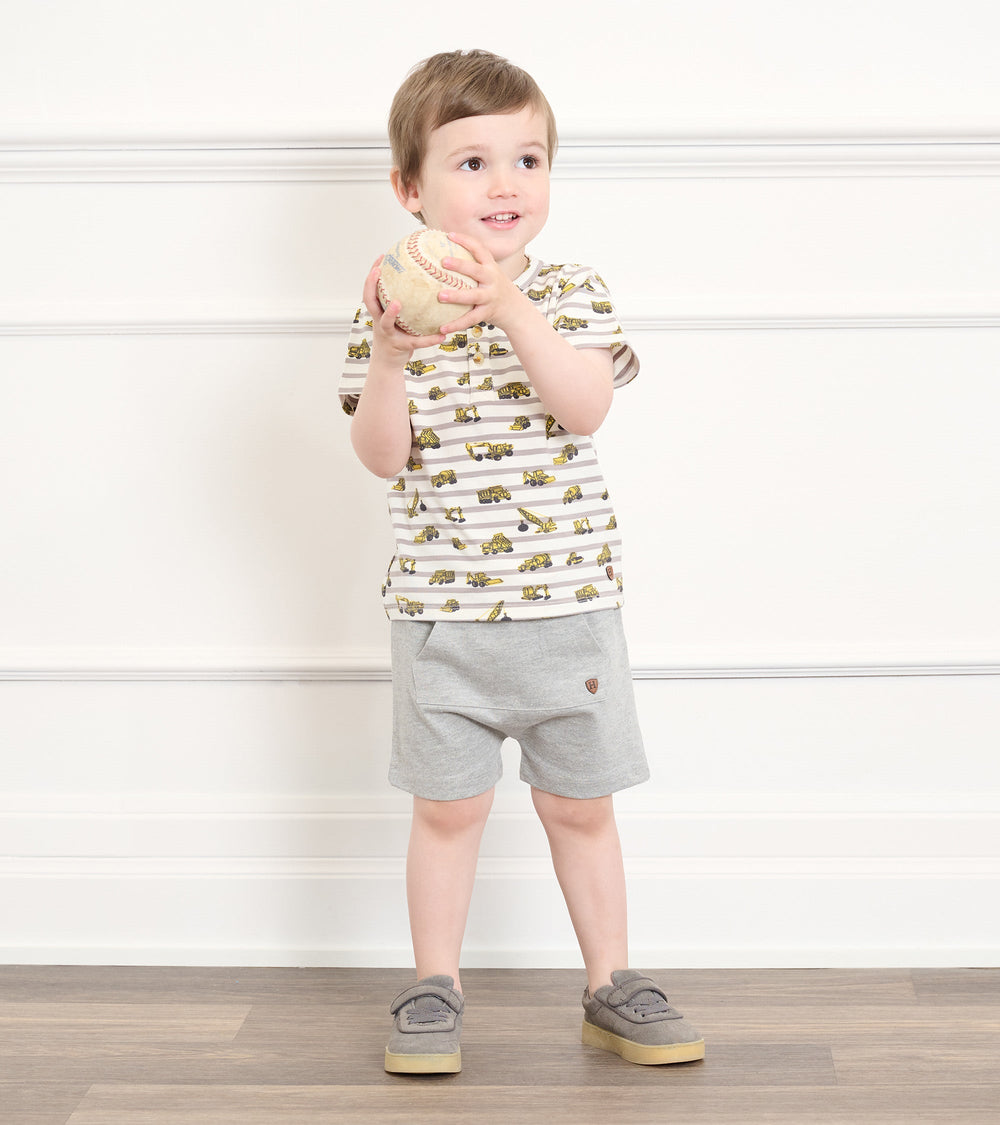 Hatley Baby & Toddler Boys Athletic Grey Kangaroo Shorts