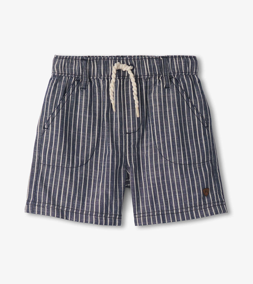 Hatley Boys Striped Blue Woven Shorts