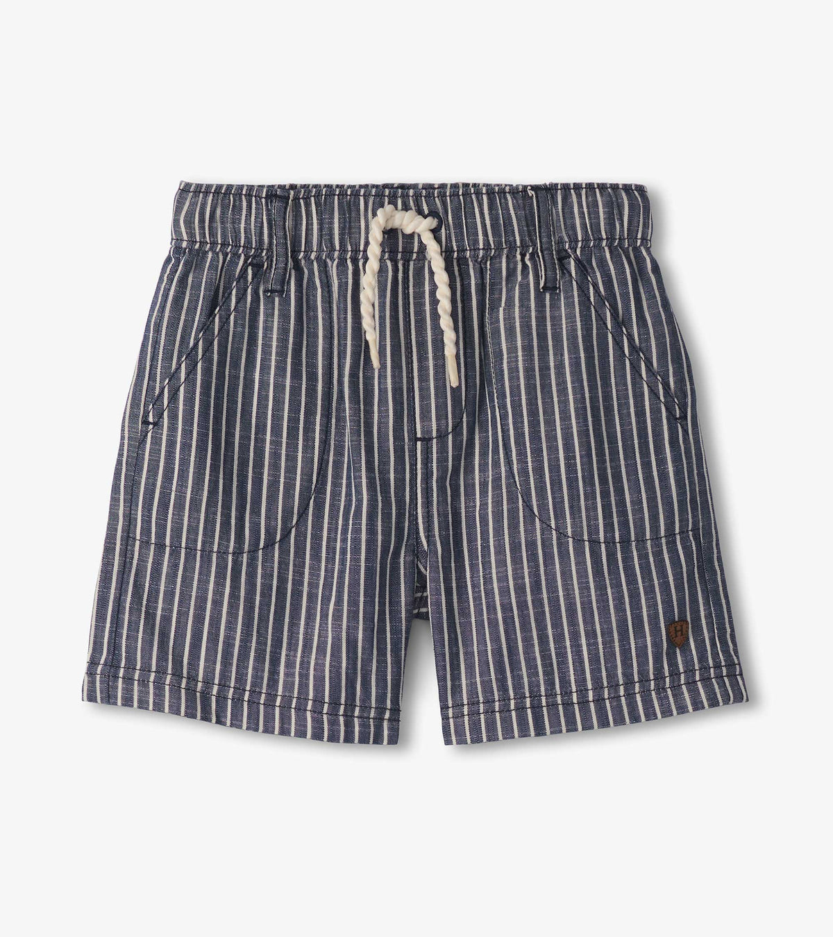Hatley Boys Striped Blue Woven Shorts