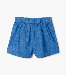 Hatley Girls Chambray Paper Bag Shorts