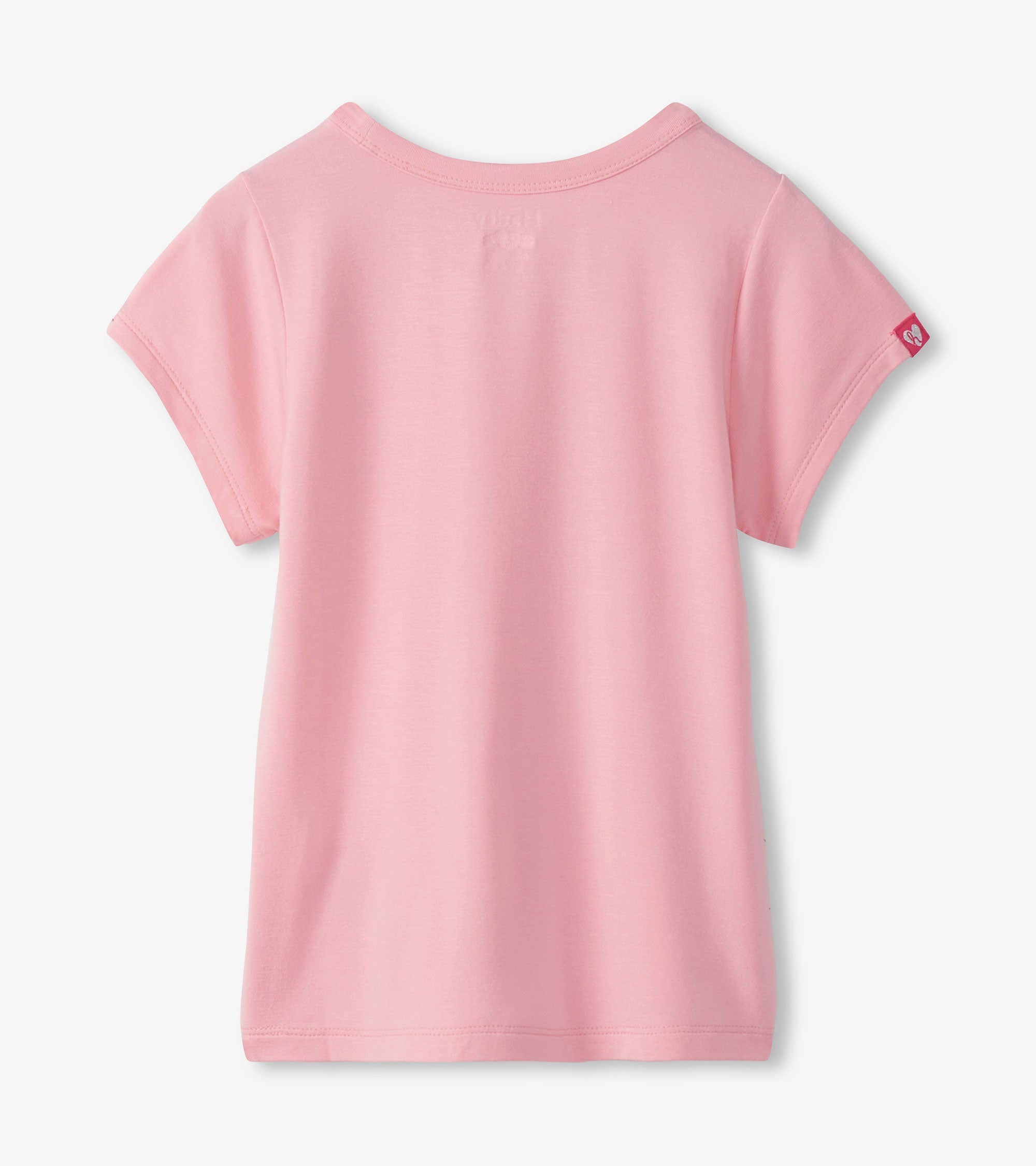 Hatley Girls Candy Pink Pocket T-Shirt