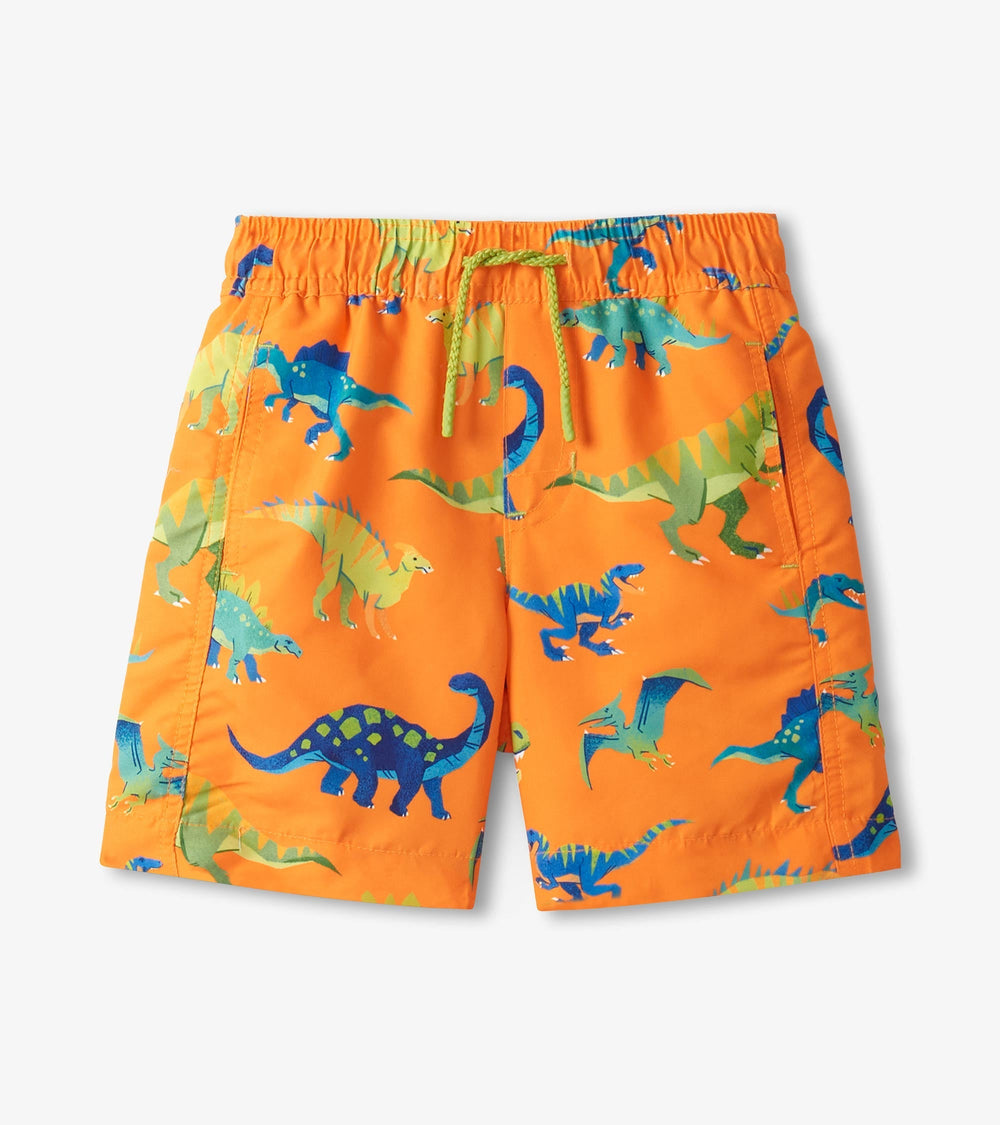 Hatley Boys Colorblock Dino Swim Shorts