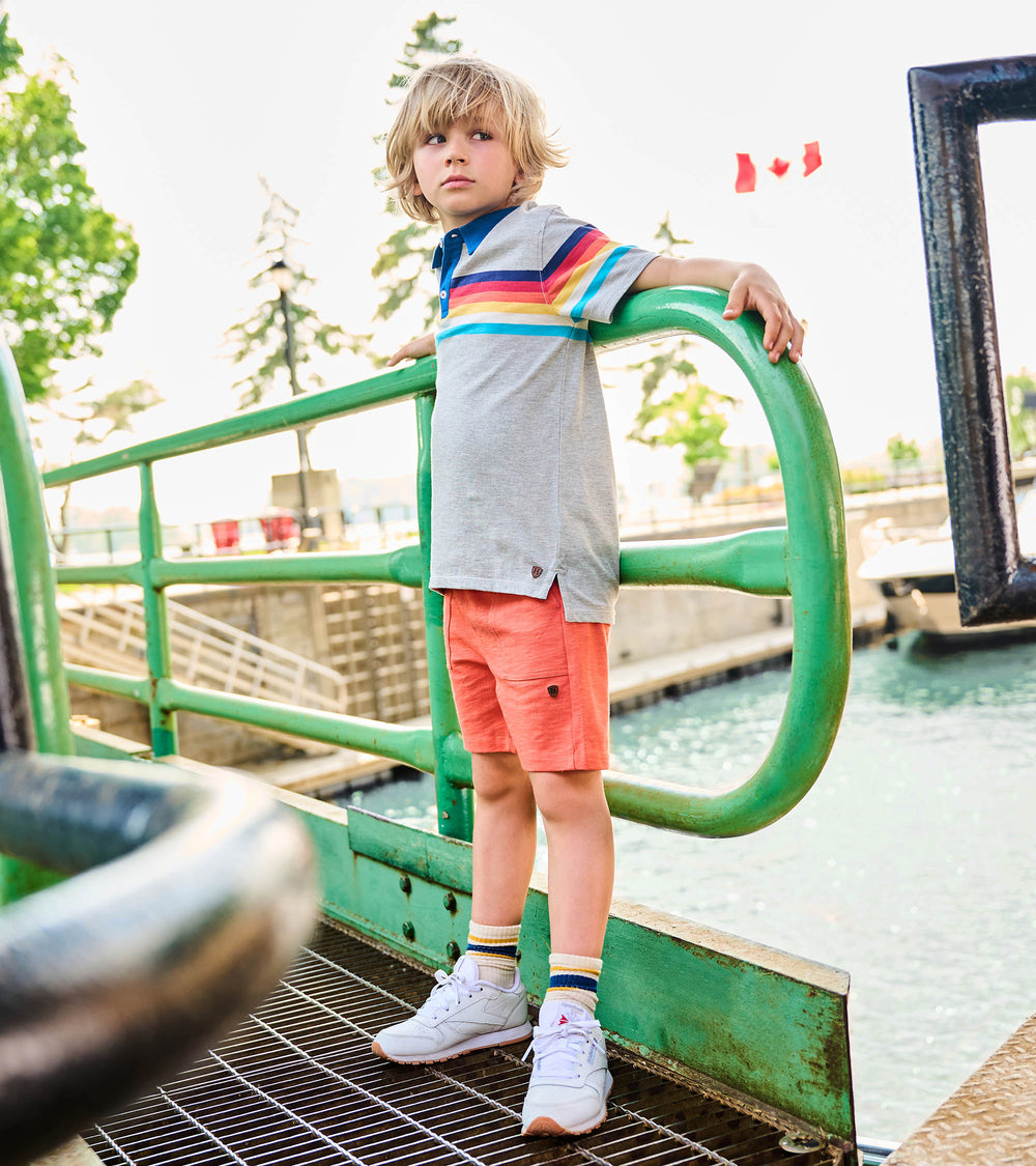 Hatley Boys Flamingo Relaxed Shorts