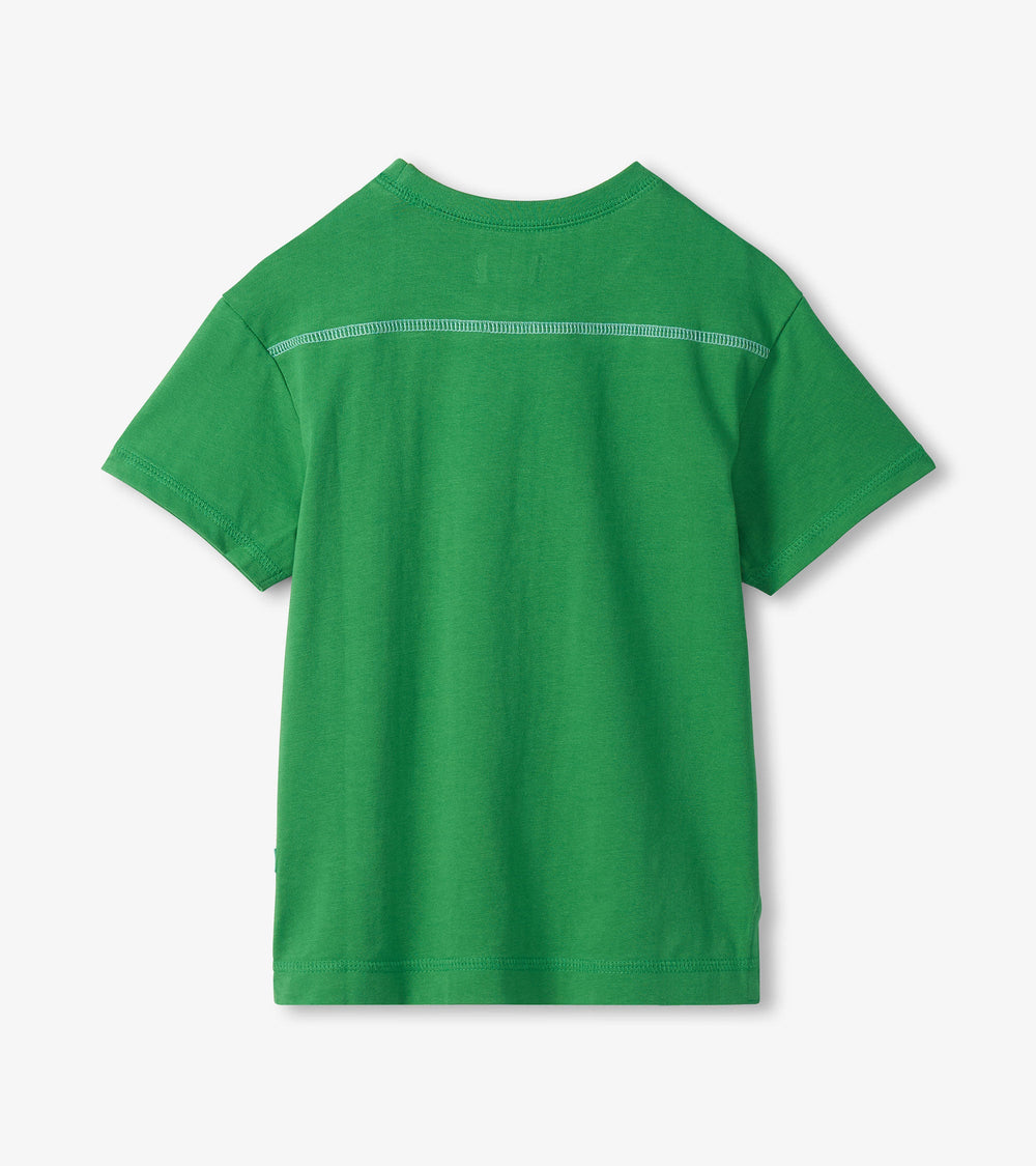 Hatley Boys Lucky Green Drop Shoulder T-Shirt