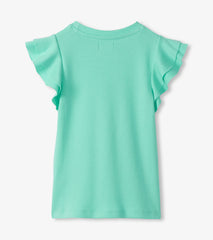 Hatley Girls Opal Ruffle Sleeve Tank