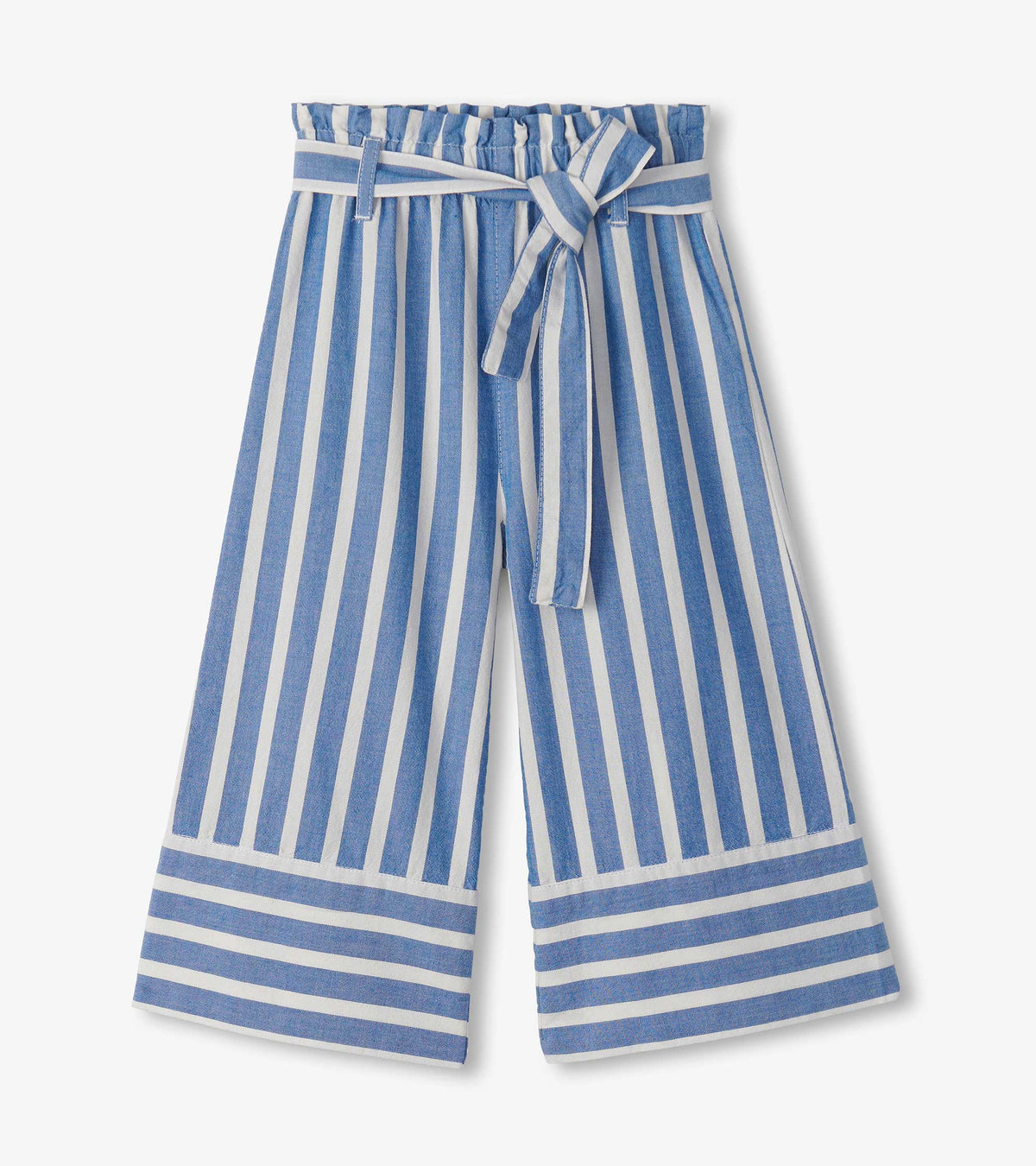 Hatley Girls Powder Stripes Cropped Paperbag Pants