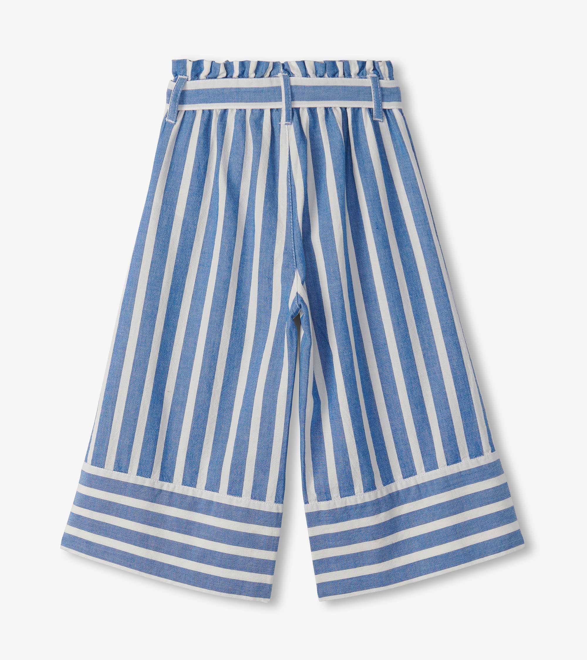 Hatley Girls Powder Stripes Cropped Paperbag Pants