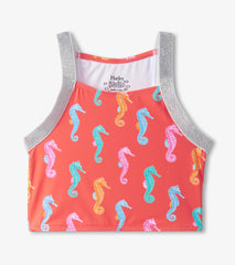 Hatley Girls Painted Sea Horse Tankini Set