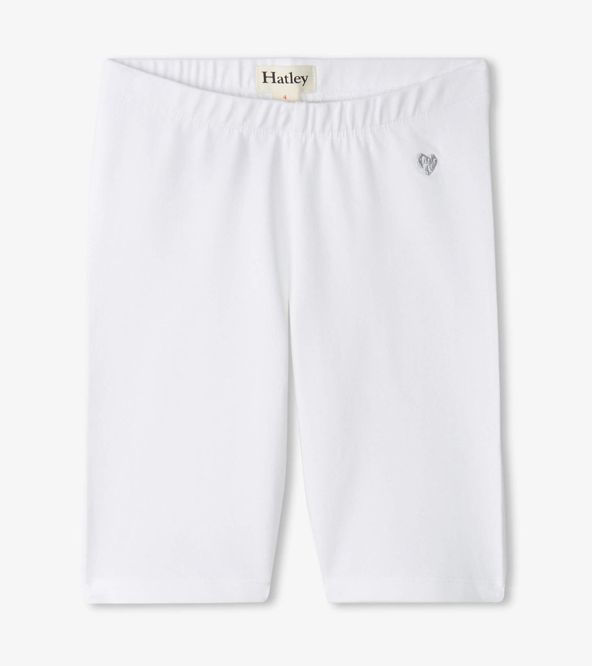 Hatley Girls White Bike Shorts