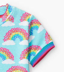 Hatley Magical Rainbows Organic Cotton Short Pajama Set