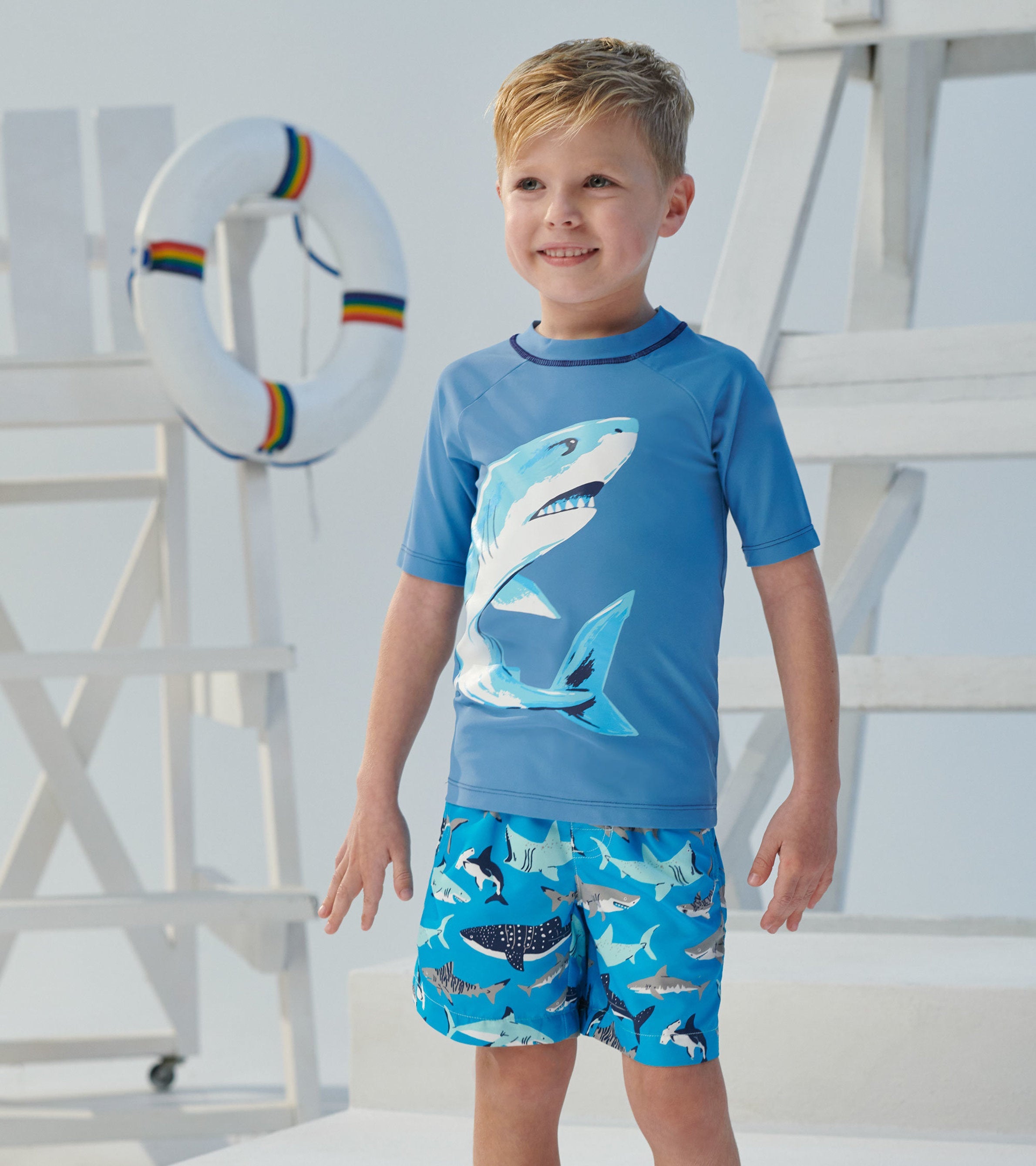 Hatley Deep Sea Shark Short Sleeve Rashguard