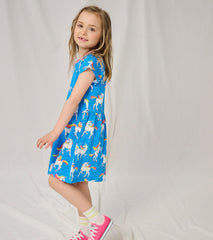 Hatley Unicorn Sky Dance Short Sleeved Skater Dress